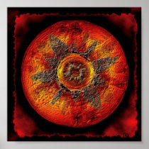 sun circle poster