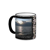 Sun, Clouds, Beach and D'Holbach Quote Mugs