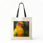Sun Conure Parrot (with text) Bag