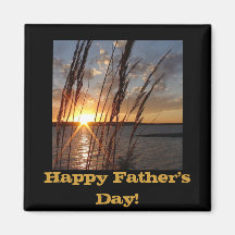 Sun Down at the Lake Fridge Magnet