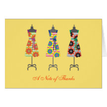 Sun Dress Thank You Note Card