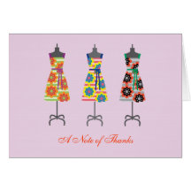 Sun Dress Thank You Note Card