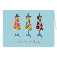 Sun Dress Thank You Note Card