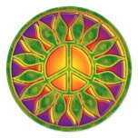 SUN FLOWER PEACE SIGN stickers