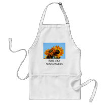 SUN FLOWERS, SUNFLOWERS APRONS COOKING KITCHEN