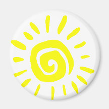 Sun Fridge Magnet