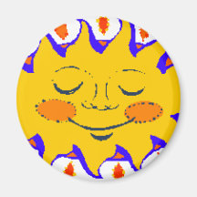 Sun Fridge Magnets