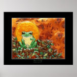 SUN FROG Art Poster posters