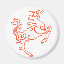 Sun Horse Red Magnets