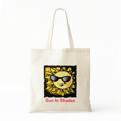 Sun In Shades Tote Bags