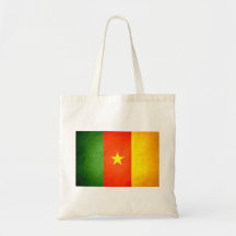 Sun kissed Cameroon Flag Canvas Bags