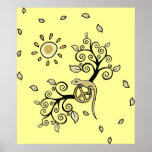 Sun Lizard Print