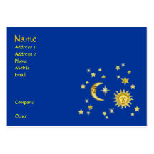 Sun, Moon & Stars Business Cards