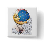 Sun Moon Stars Moon Balloon Aircraft Pins