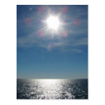 Sun Over the Ocean Photograph Postcard