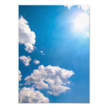 Sun Ray Burst From Behind A Cloud Photo Print