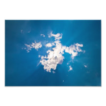 Sun Ray Burst From Behind A Cloud Photograph