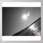 Sun Reflects on Water Print