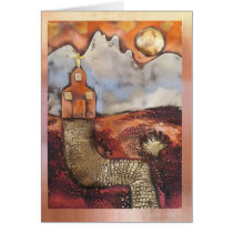 Sun Rise Church By Sheri Kerr Greeting Cards