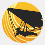sun scene hang gliding stickers