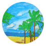 Sun, Sea, Sand and Palm Trees Stickers