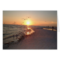 Sun Setting On Siesta Greeting Card