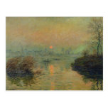 Sun Setting over the Seine at Lavacourt Postcard