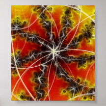 "Sun Spots" Fractal Art Poster