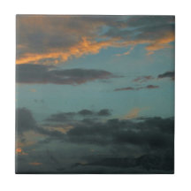 Sun Storm clouds. Ceramic Tile