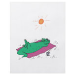 sun tanning crocodile flyers
