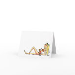 sunbathing women notecard