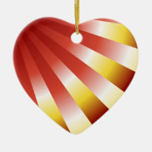 "Sunbeam" Heart-shaped ornament