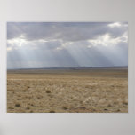 Sunbeams Over The Plain Poster