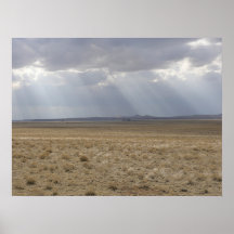 Sunbeams Over The Plain Poster