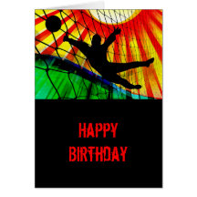 Sunburst and Net Soccer Goalie Cards