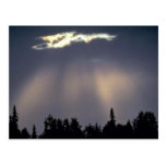 Sunburst through rain clouds, Alaska Postcards