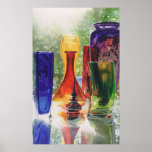 "Sundance" Art Glass Watercolor Painting posters