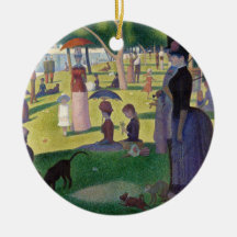 Sunday Afternoon on the Island of La Grande Jatte Christmas Tree Ornaments
