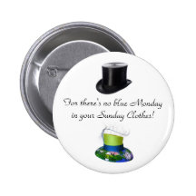 Sunday Clothes Hats Pinback Buttons