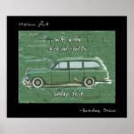 Sunday Drive Haiku Art Print