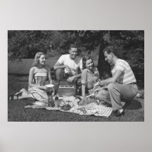 Sunday In The Park With Friends Poster