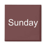 Sunday Magnet
