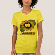 Sunflower 8th Birthday Gifts Tshirt