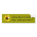 Sunflower and butterfly bumper stickers
