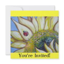 Sunflower and Ladybug