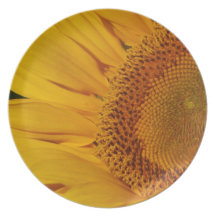 Sunflower and meaning dinner plates