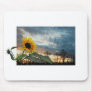 Sunflower at sunset mouse pad