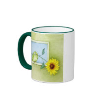 Sunflower Bird Mug
