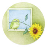Sunflower Bird Sticker