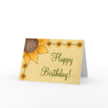 Sunflower Birthday Card